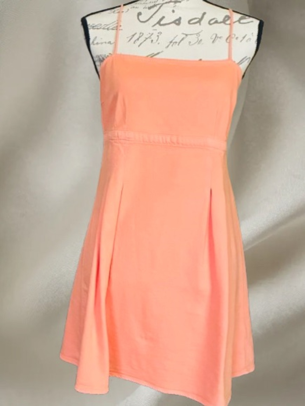 American Eagle Women's Peach A-Line Spaghetti Strap Dress, Size M